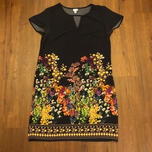 Navy Floral Target Tunic Dress